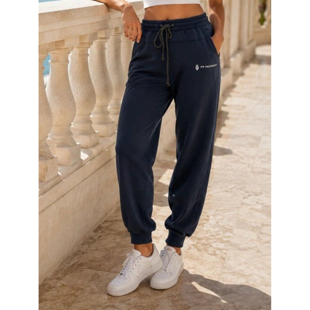 Free People FP Movement Undefeated Joggers Sweatpants Tapered Solid XL 290207